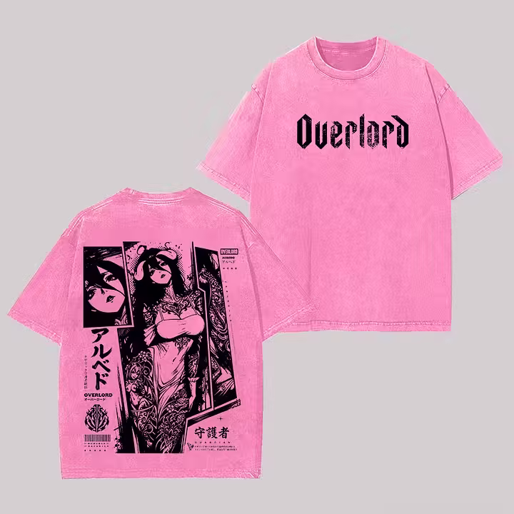 Overlord Albedo Printed Unisex Washed T-Shirt