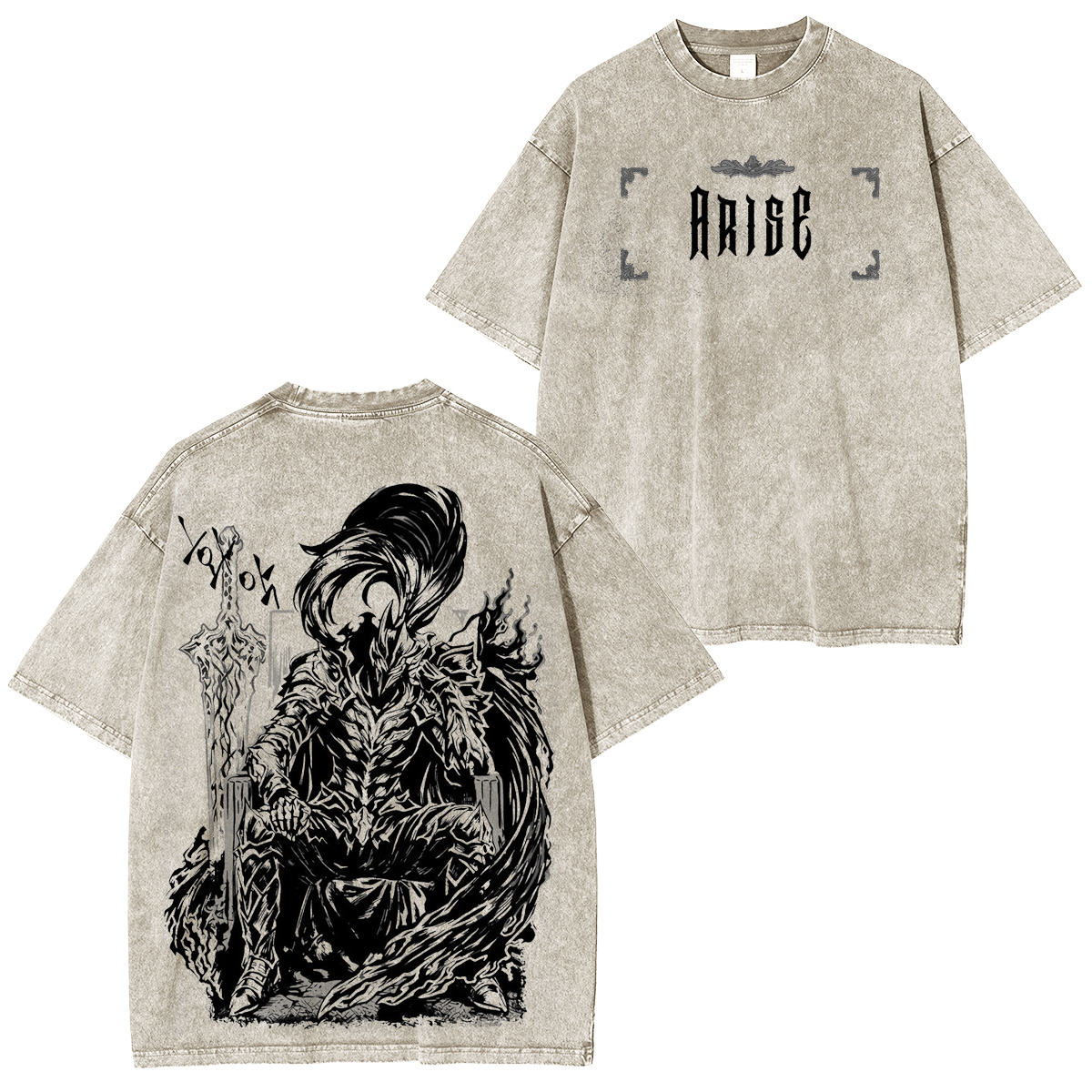 Solo Leveling Printed Unisex Washed T-Shirt