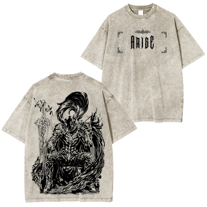 Solo Leveling Printed Unisex Washed T-Shirt