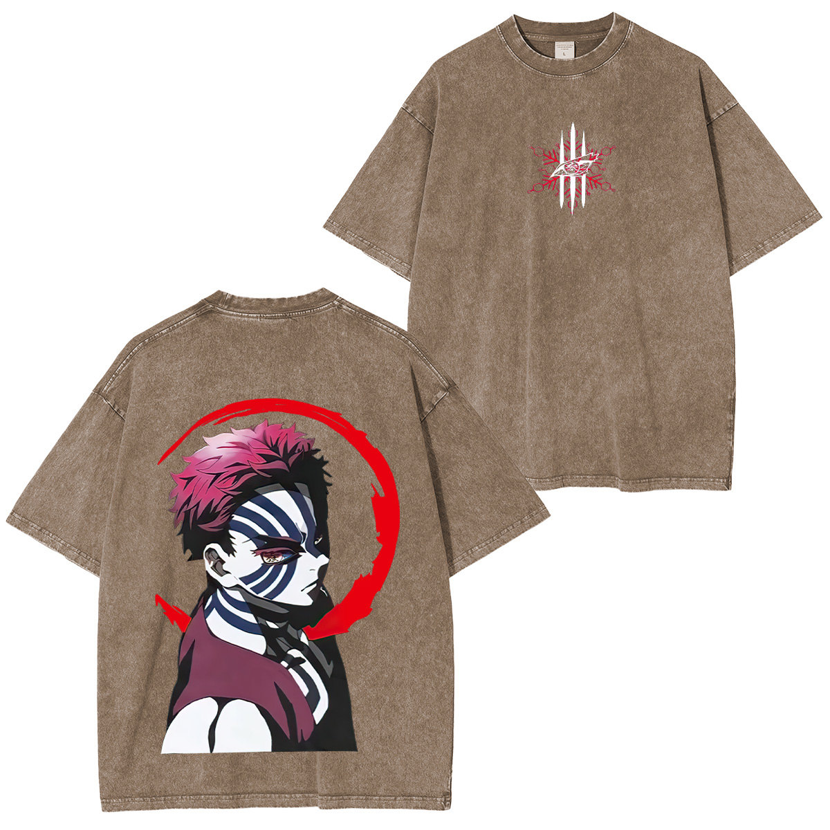 Demon Slayer Akaza Unisex Washed T-Shirt