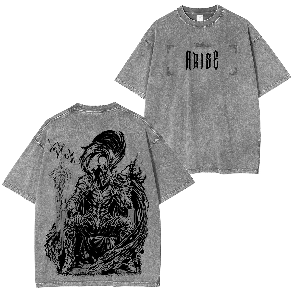 Solo Leveling Printed Unisex Washed T-Shirt