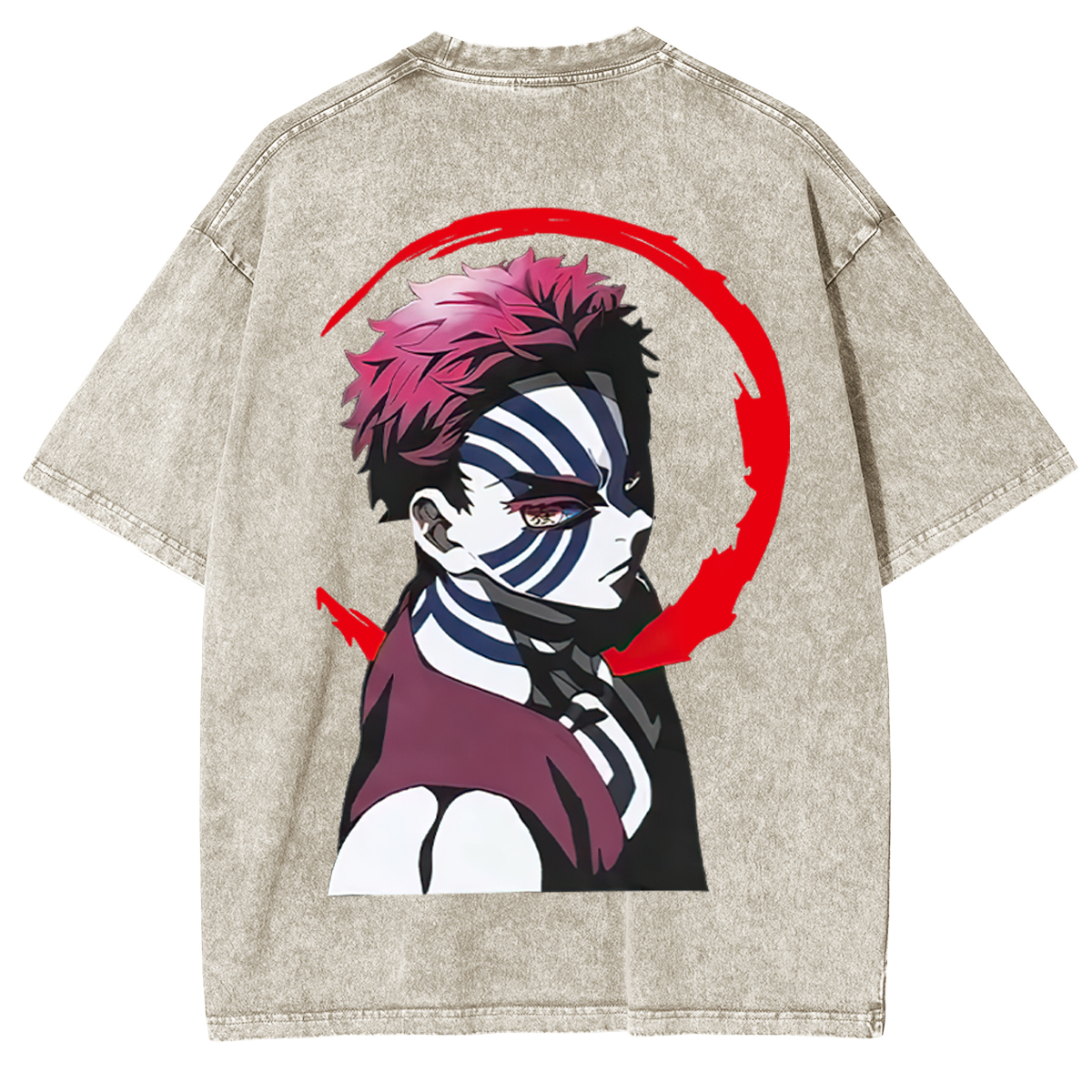 Demon Slayer Akaza Unisex Washed T-Shirt