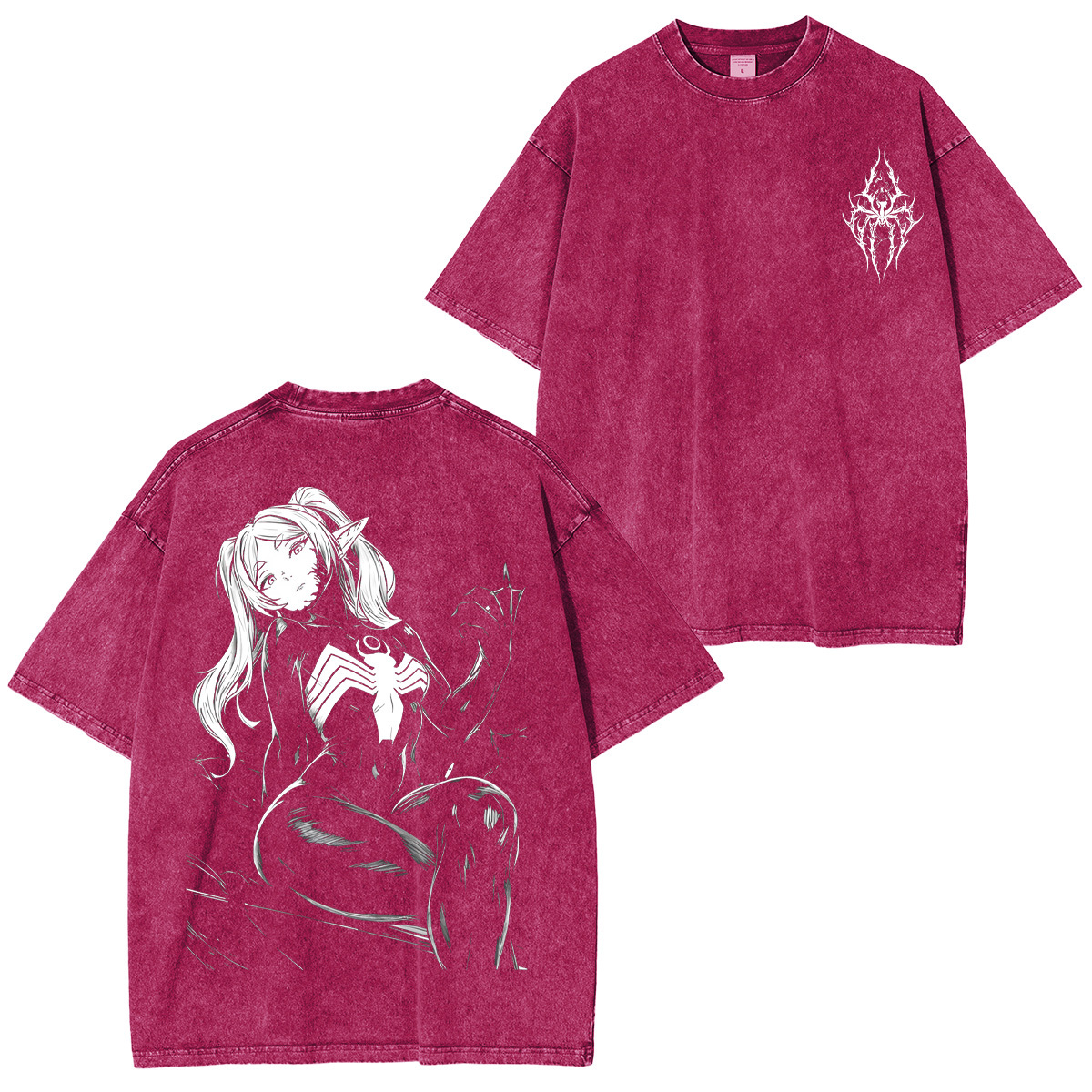 Frieren x Venom Unisex Washed T-Shirt