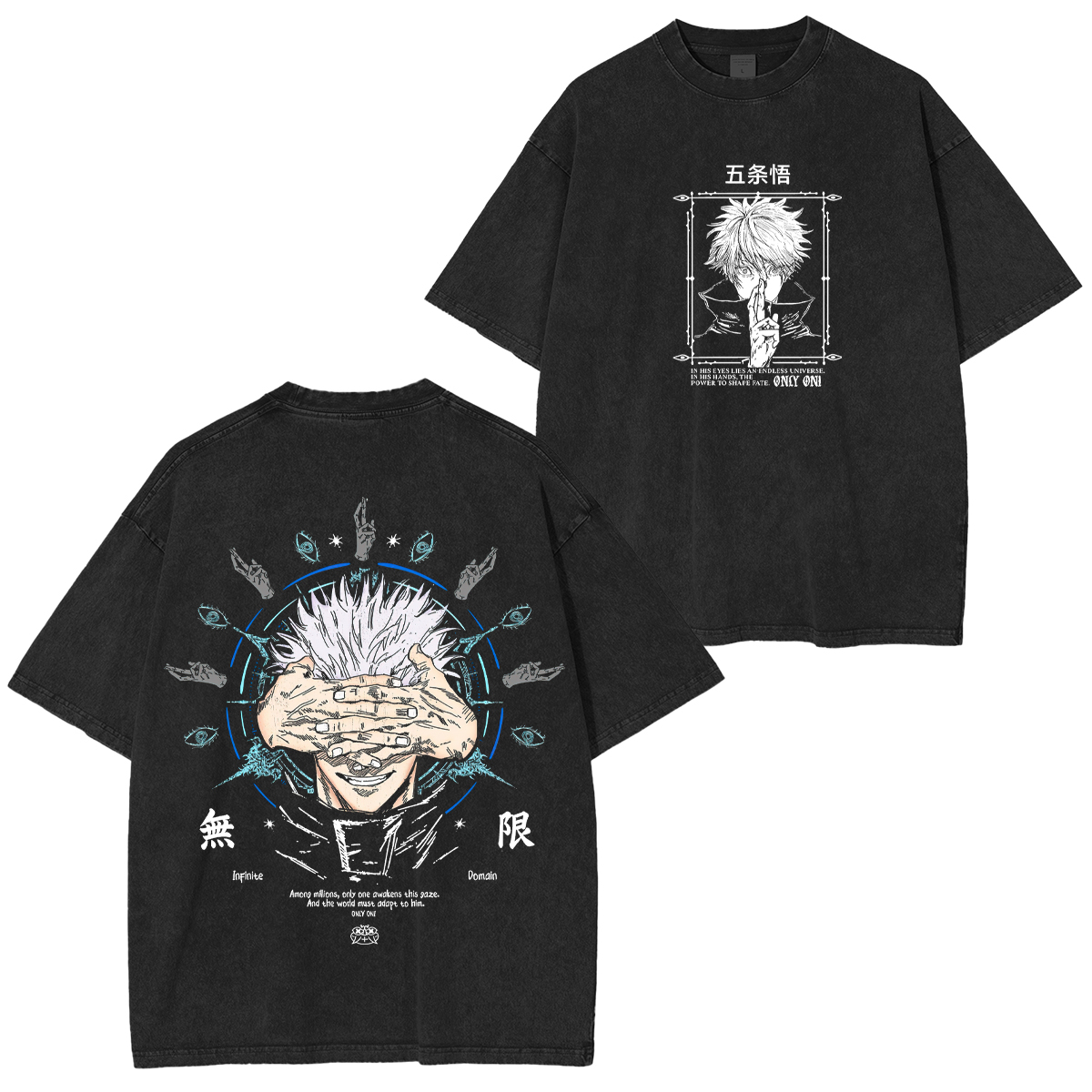 ujutsu Kaisen Satoru Gojo Unisex Washed T-Shirt