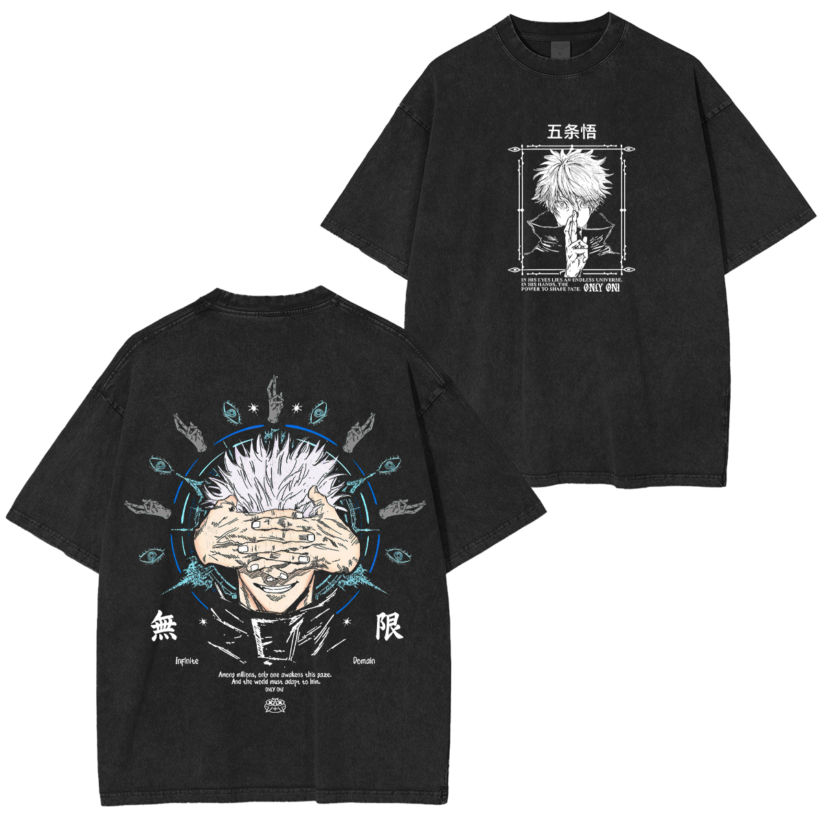 ujutsu Kaisen Satoru Gojo Unisex Washed T-Shirt