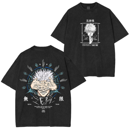 ujutsu Kaisen Satoru Gojo Unisex Washed T-Shirt