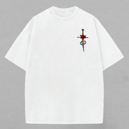 The Lord of the Rings Middle Earth Printed Unisex Washed T-Shirt