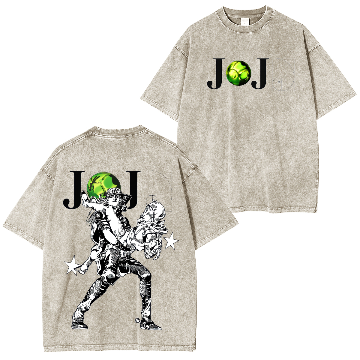 JoJo's Bizarre Adventure: Steel Ball Run Printed Unisex Washed T-Shirt