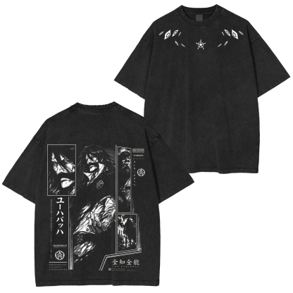 Bleach Printed Unisex Washed T-Shirt