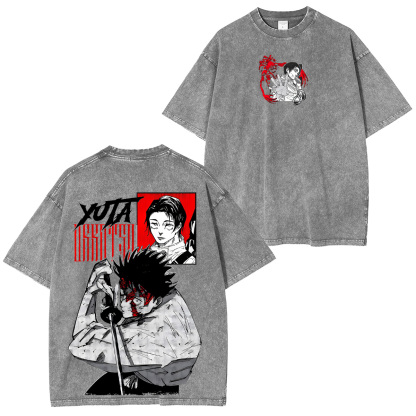 Jujutsu Kaisen Yuta Okkotsu Unisex Washed T-Shirt