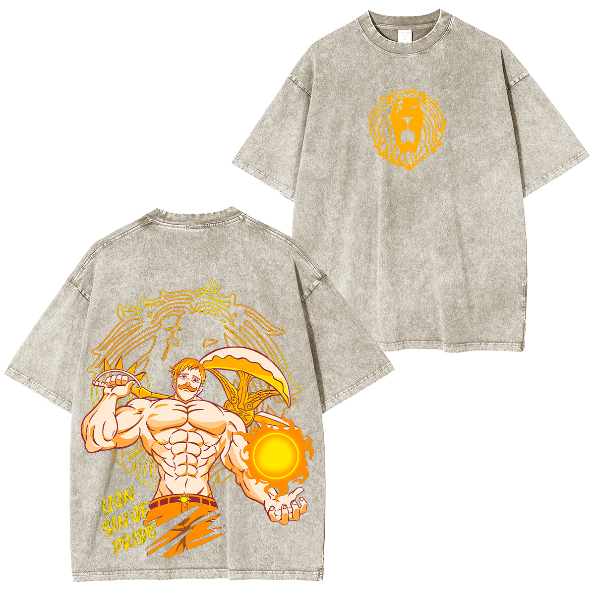 The Seven Deadly Sins Escanor Unisex Washed T-Shirt