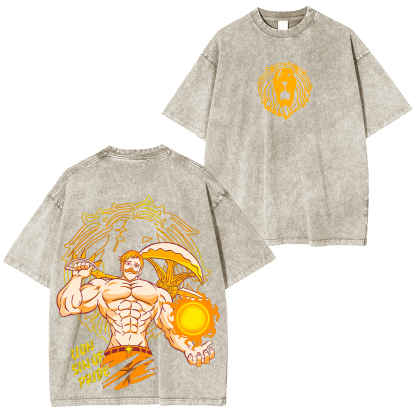 The Seven Deadly Sins Escanor Unisex Washed T-Shirt