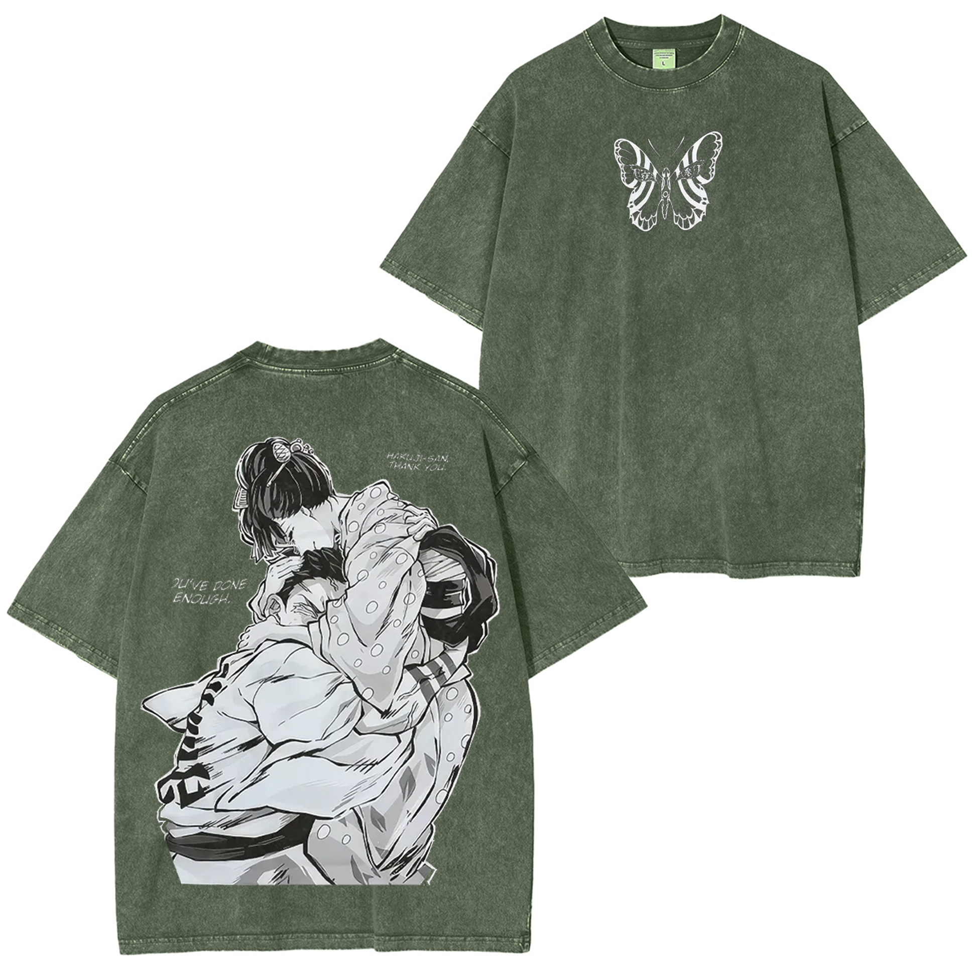 Demon Slayer Printed Unisex Washed T-Shirt