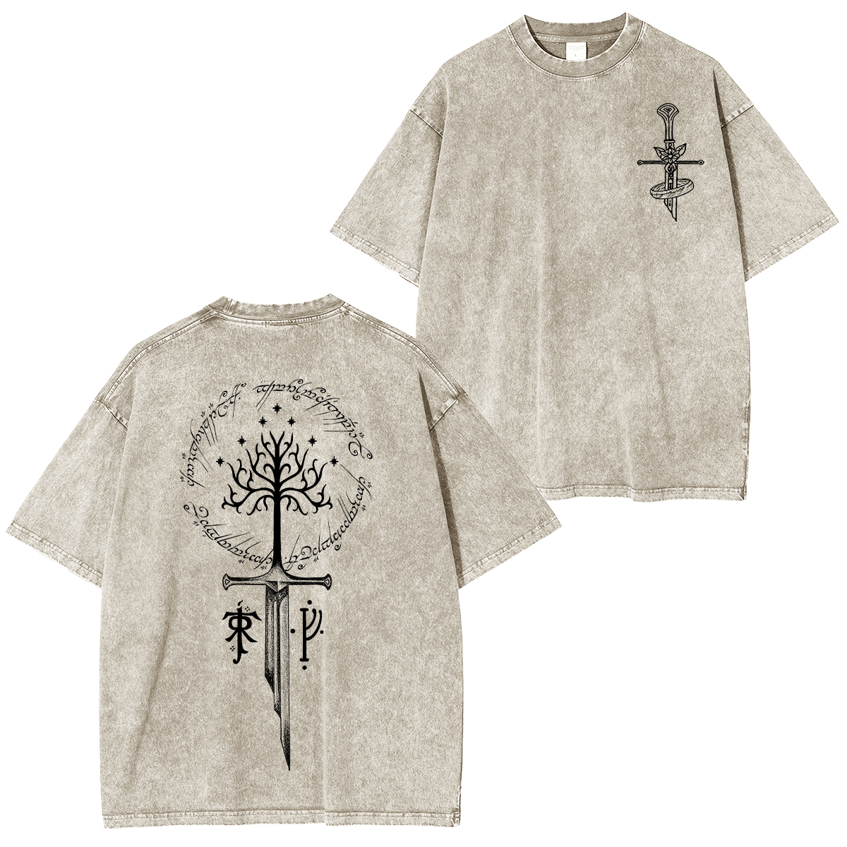 The Lord of the Rings White Tree of Gondor Unisex Washed T-Shirt