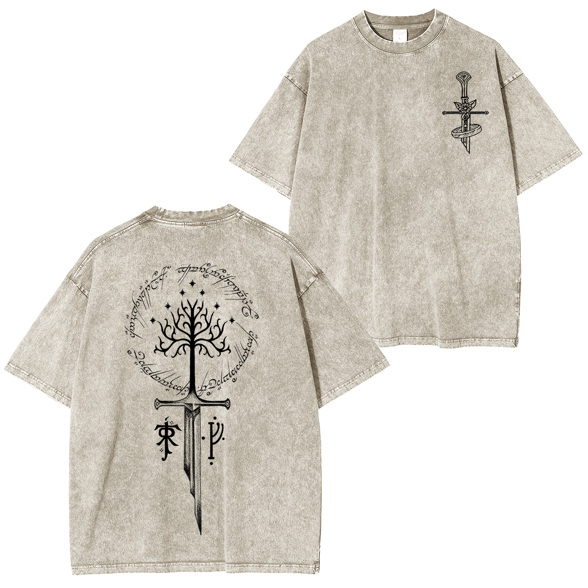 The Lord of the Rings White Tree of Gondor Unisex Washed T-Shirt