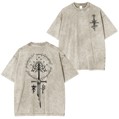 The Lord of the Rings White Tree of Gondor Unisex Washed T-Shirt