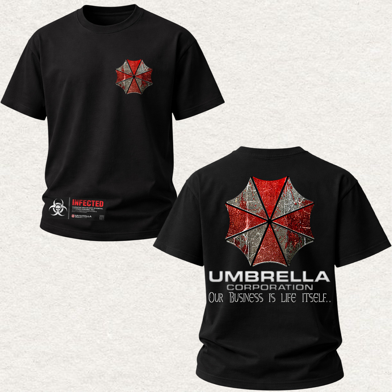 Resident Evil Umbrella Corporation Printed Oversized Unisex T-shirt