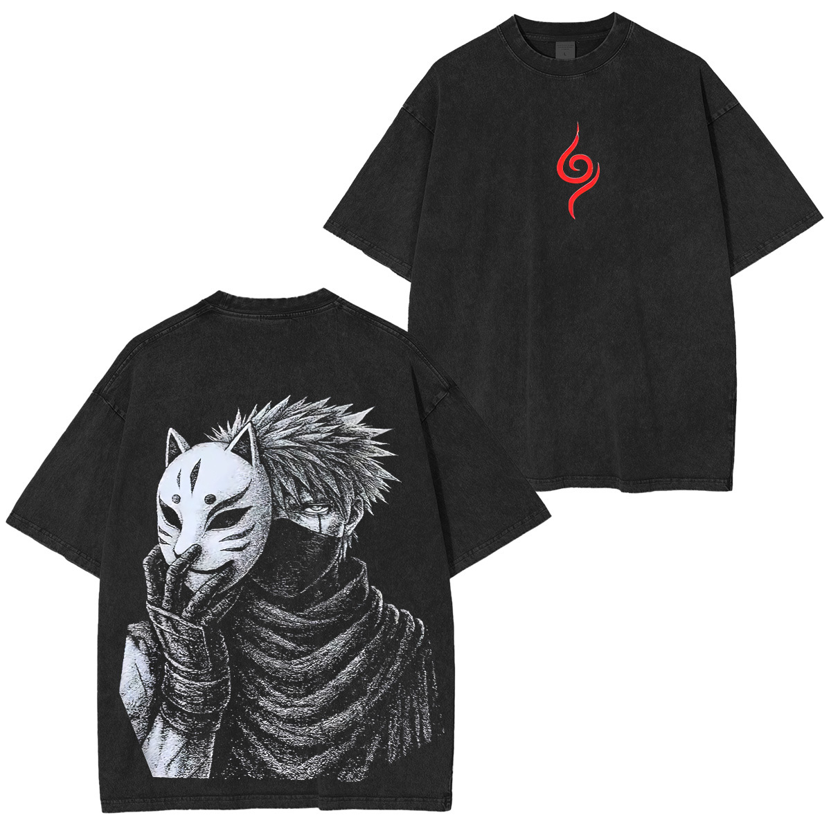 Naruto Kakashi Hatake Unisex Washed T-Shirt