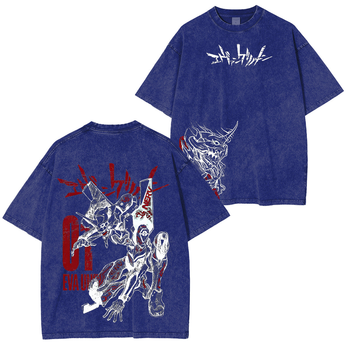 Neon Genesis Evangelion EVA Unit-01 Unisex Washed T-Shirt