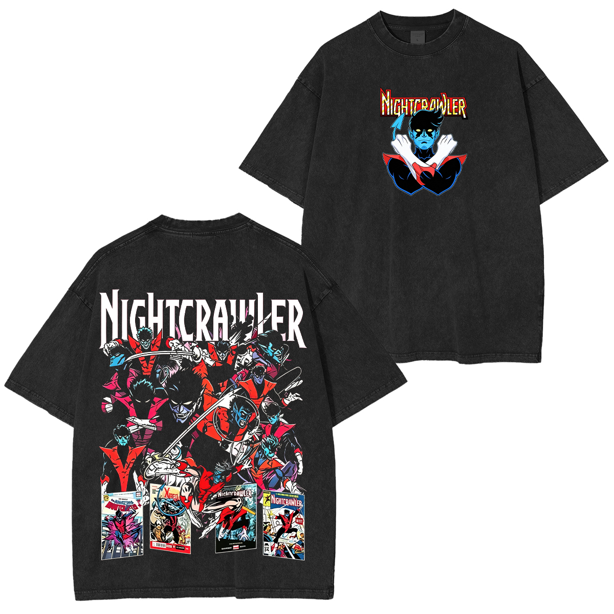 Nightcrawler Printed Unisex Washed T-Shirt