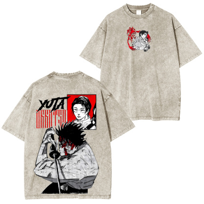 Jujutsu Kaisen Yuta Okkotsu Unisex Washed T-Shirt