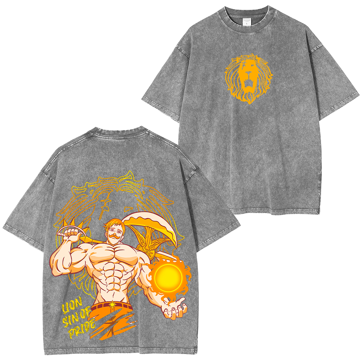 The Seven Deadly Sins Escanor Unisex Washed T-Shirt