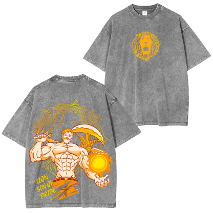 The Seven Deadly Sins Escanor Unisex Washed T-Shirt