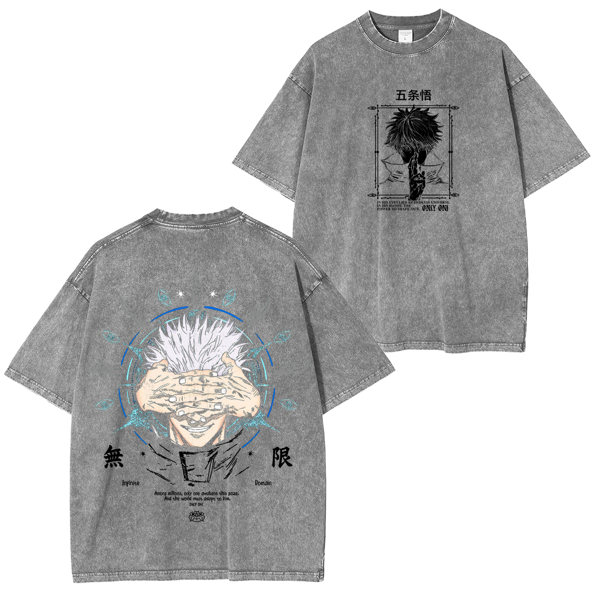 ujutsu Kaisen Satoru Gojo Unisex Washed T-Shirt