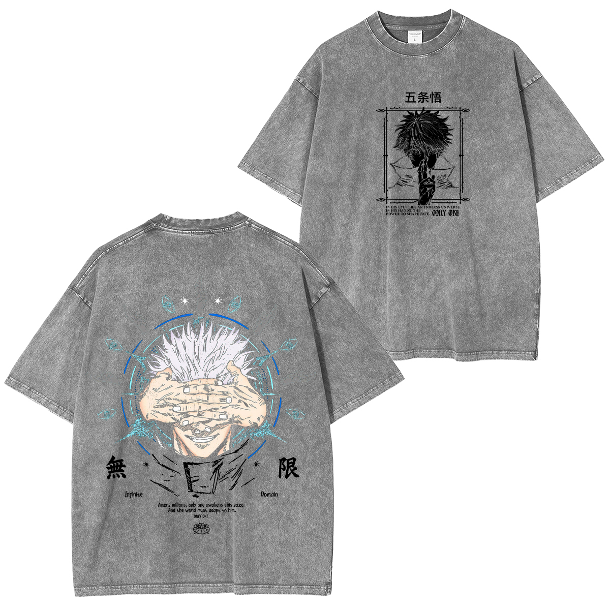 ujutsu Kaisen Satoru Gojo Unisex Washed T-Shirt