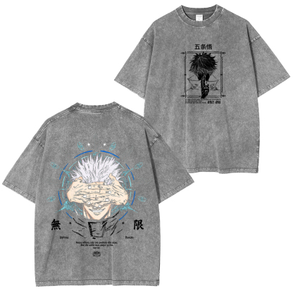 ujutsu Kaisen Satoru Gojo Unisex Washed T-Shirt
