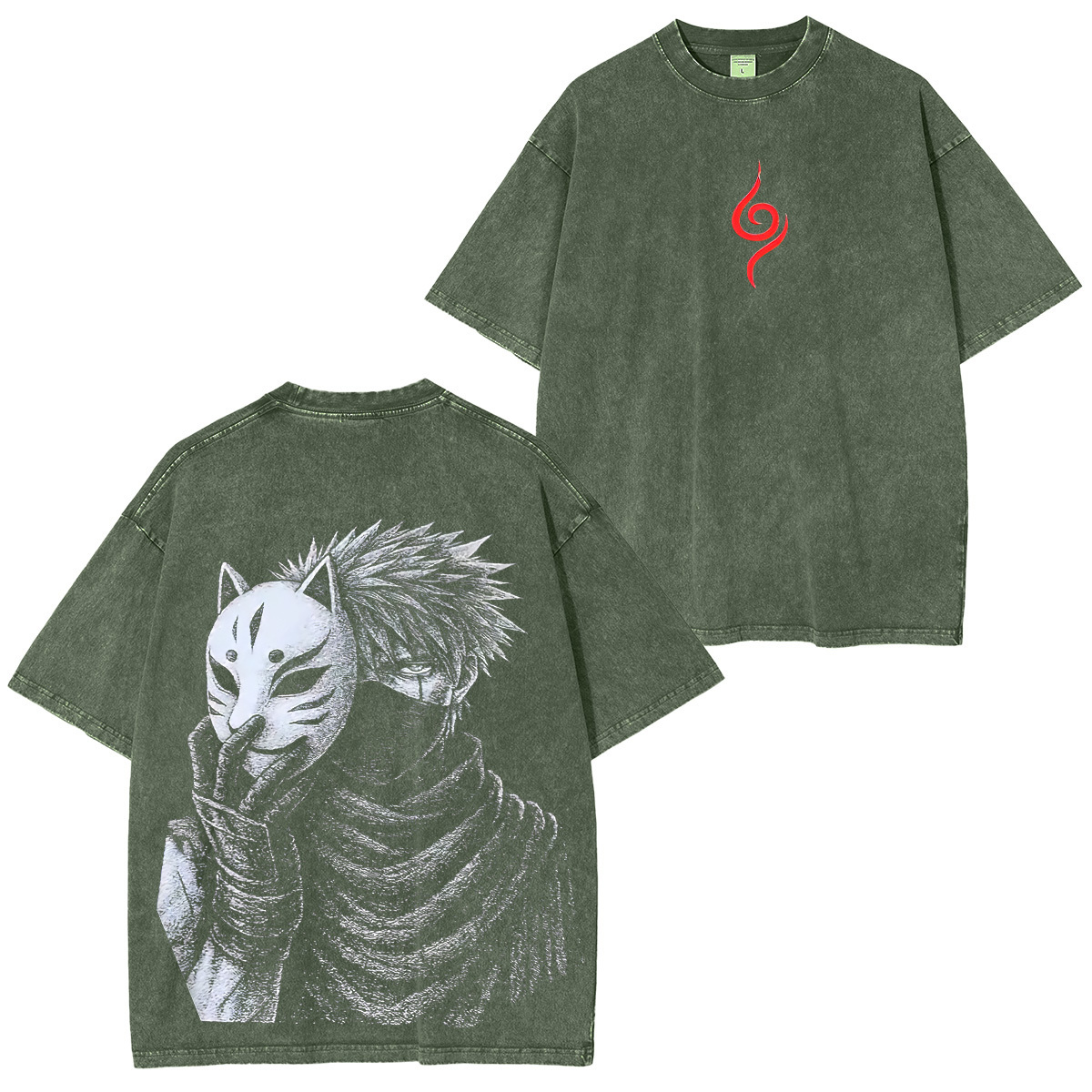 Naruto Kakashi Hatake Unisex Washed T-Shirt