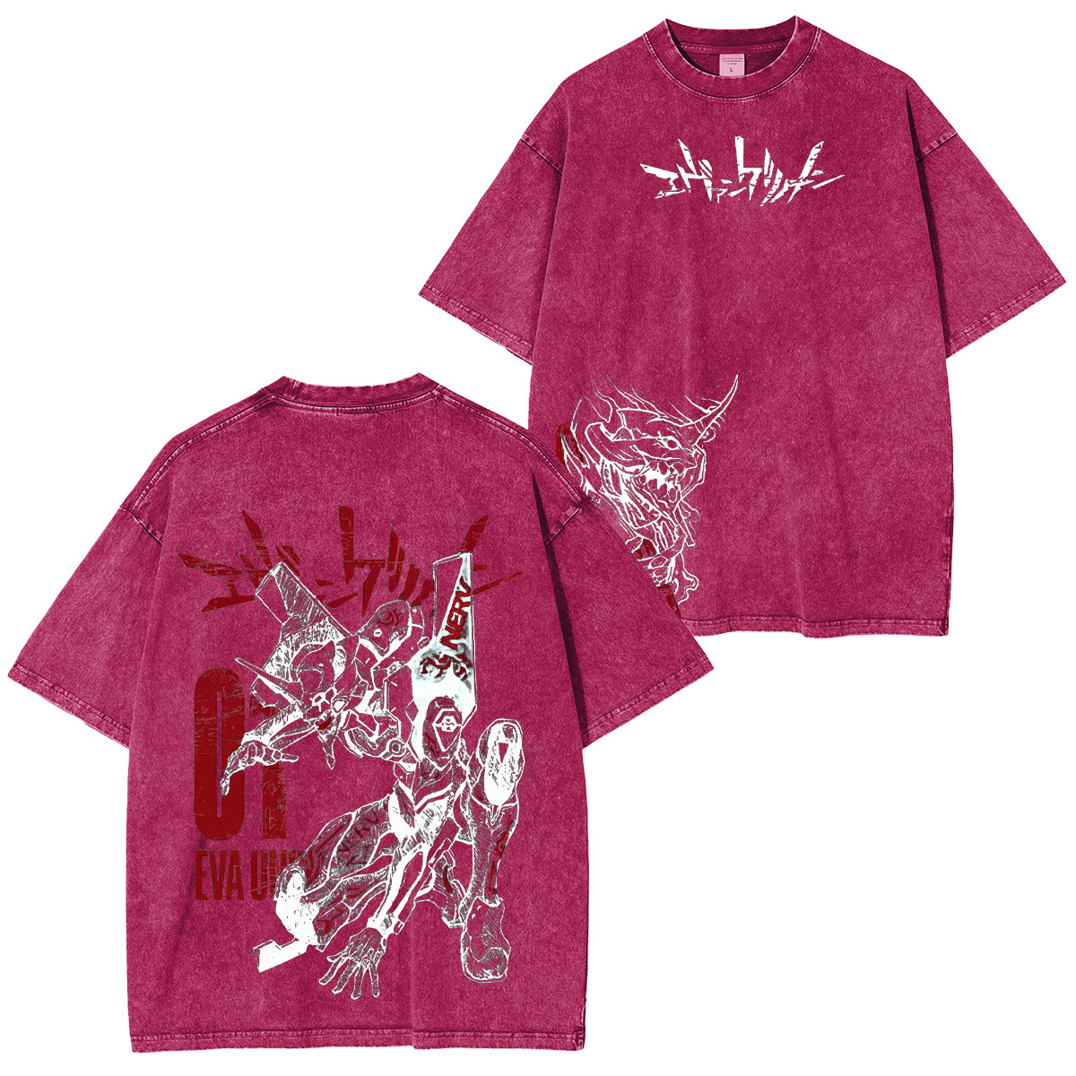 Neon Genesis Evangelion EVA Unit-01 Unisex Washed T-Shirt