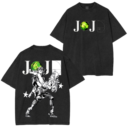 JoJo's Bizarre Adventure: Steel Ball Run Printed Unisex Washed T-Shirt