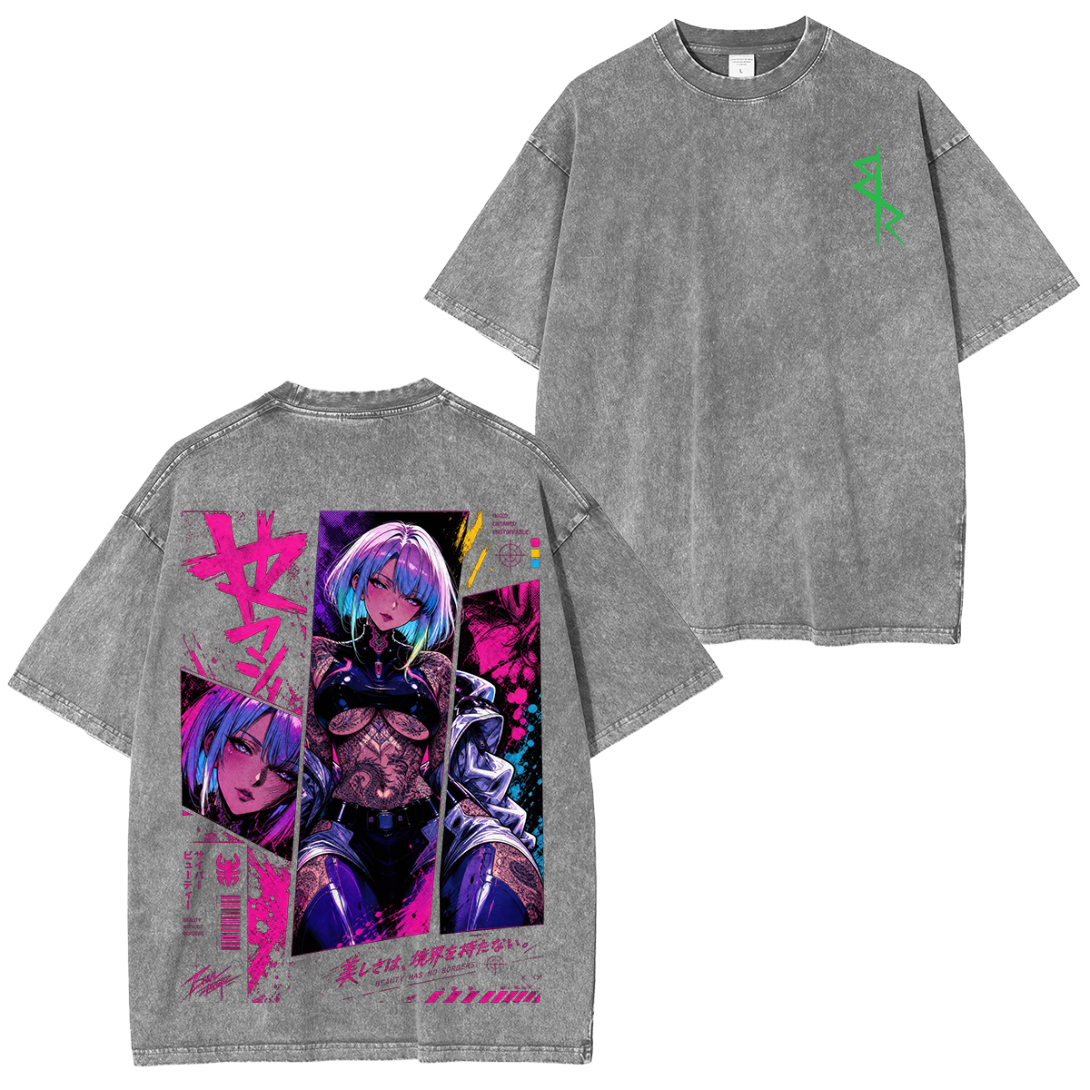 Cyberpunk Printed Unisex Washed T-Shirt