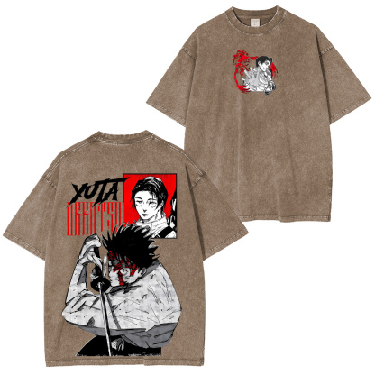 Jujutsu Kaisen Yuta Okkotsu Unisex Washed T-Shirt