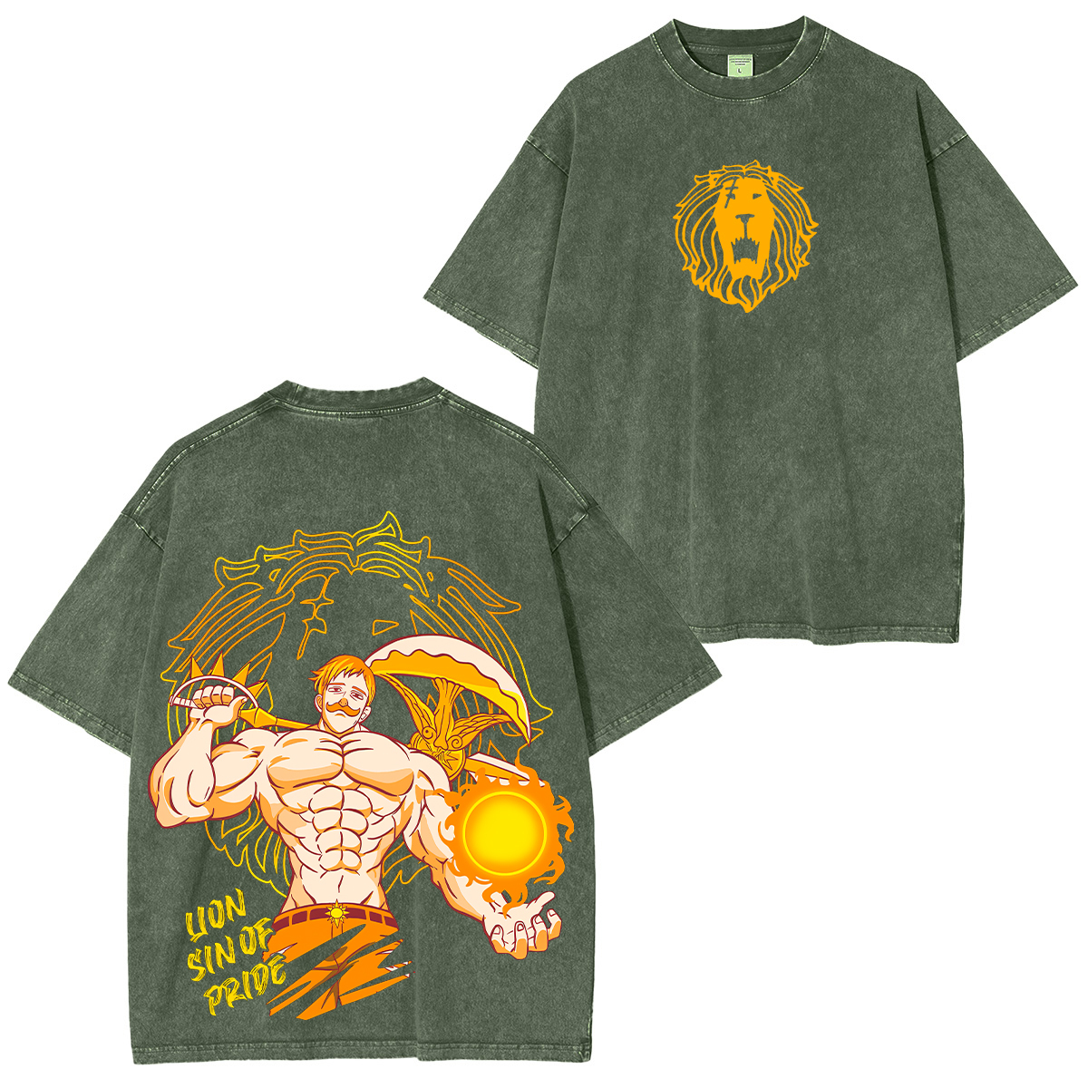 The Seven Deadly Sins Escanor Unisex Washed T-Shirt