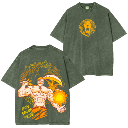 The Seven Deadly Sins Escanor Unisex Washed T-Shirt