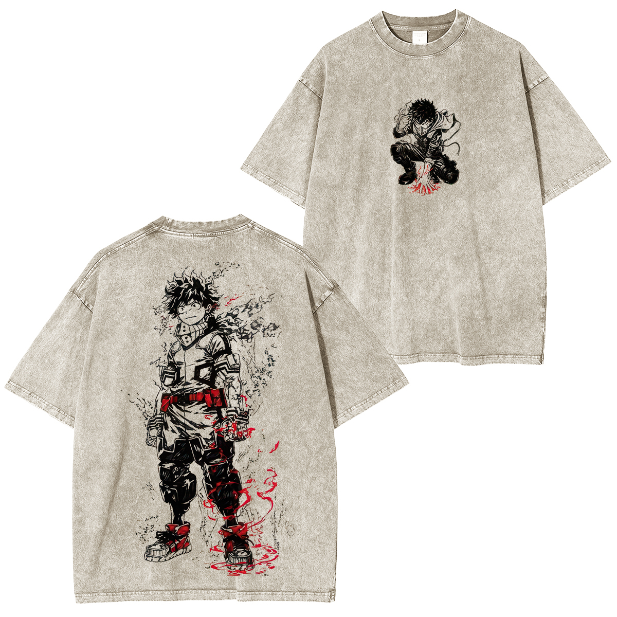 My Hero Academia Izuku Midoriya Unisex Washed T-Shirt