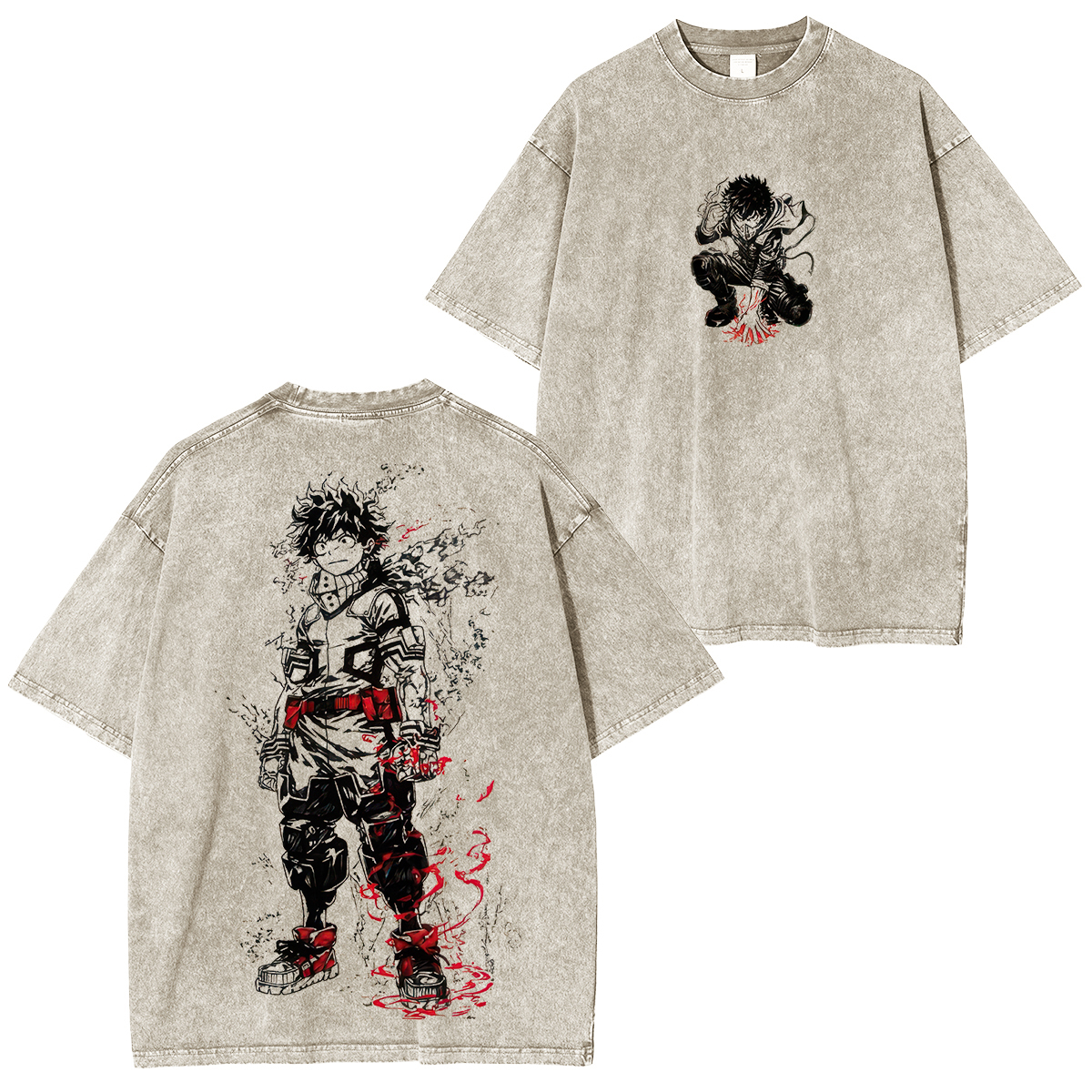 My Hero Academia Izuku Midoriya Unisex Washed T-Shirt