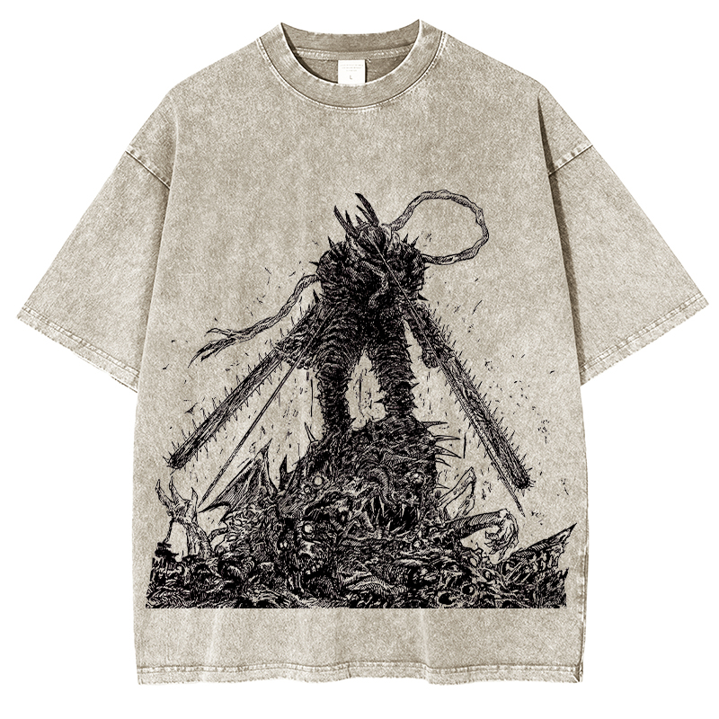 Chainsaw Man Unisex Washed T-Shirt