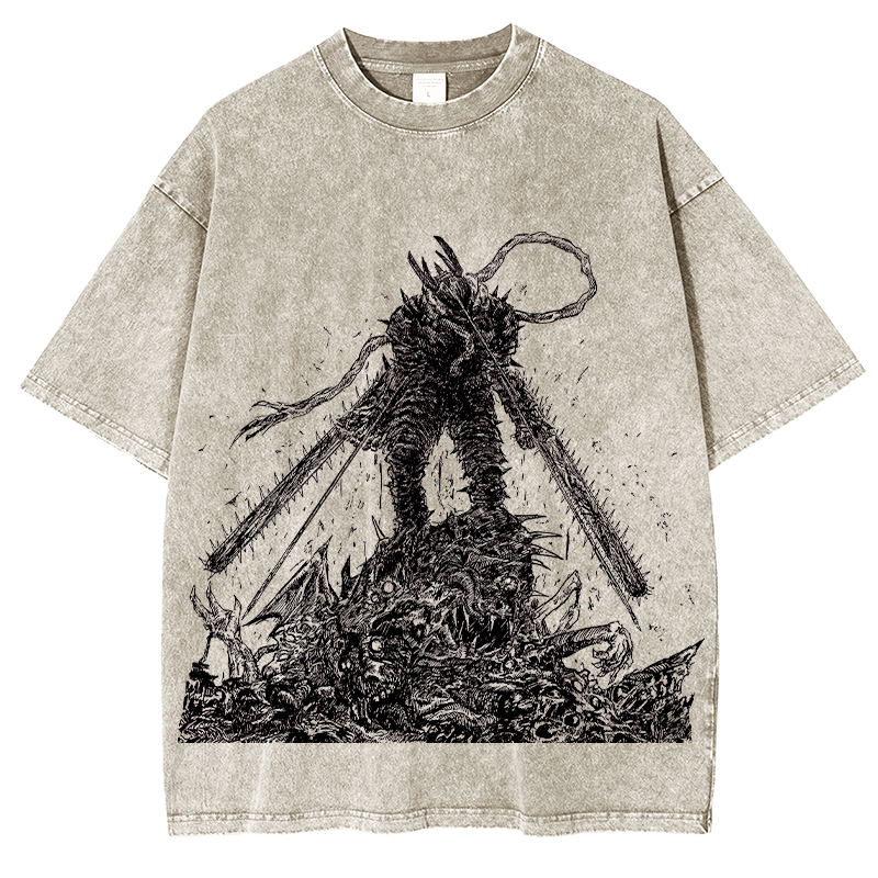 Chainsaw Man Unisex Washed T-Shirt
