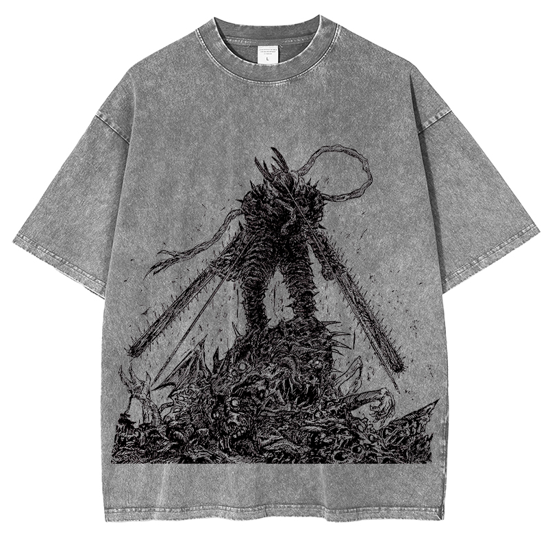Chainsaw Man Unisex Washed T-Shirt
