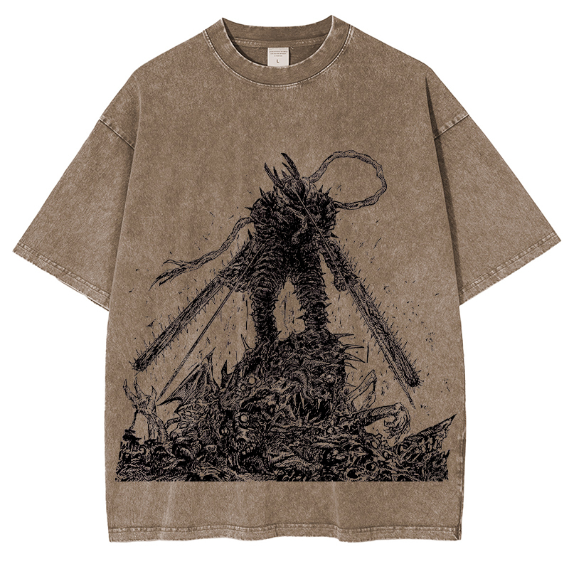 Chainsaw Man Unisex Washed T-Shirt