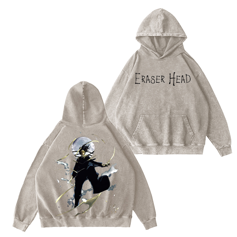 My Hero Academia Eraser Head Unisex Washed Hoodie