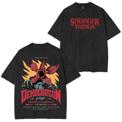 Stranger Things Demogorgon Unisex Washed T-Shirt