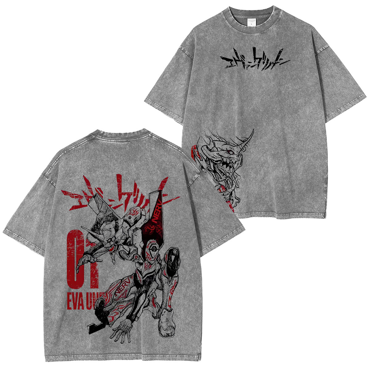 Neon Genesis Evangelion EVA Unit-01 Unisex Washed T-Shirt