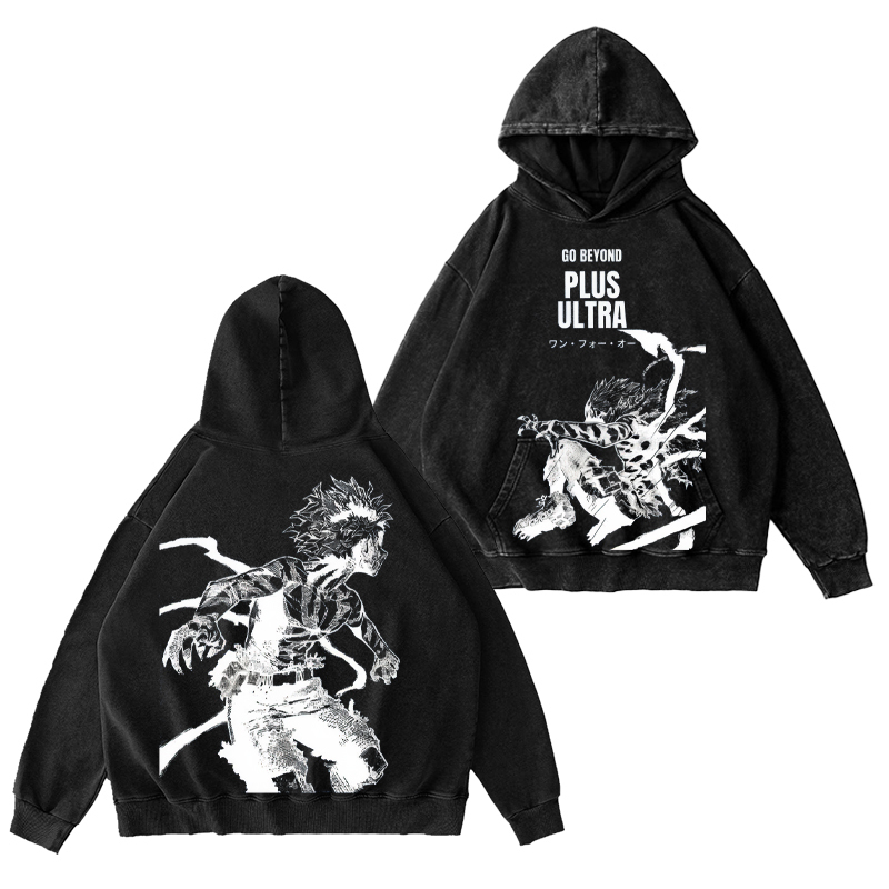 My Hero Academia Katsuki Bakugo Unisex Washed Hoodie
