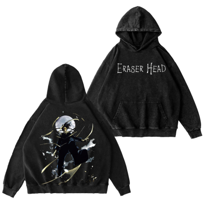 My Hero Academia Eraser Head Unisex Washed Hoodie