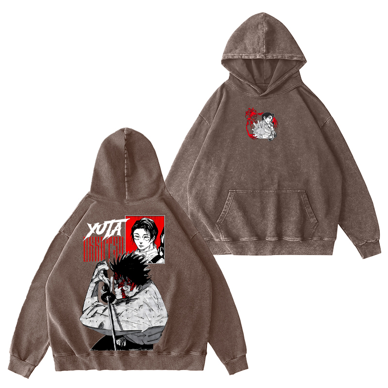 Jujutsu Kaisen Yuta Okkotsu Unisex Washed Hoodie