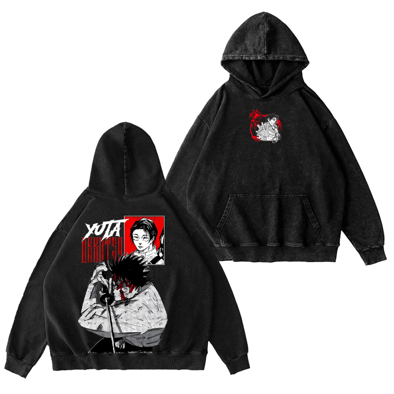 Jujutsu Kaisen Yuta Okkotsu Unisex Washed Hoodie